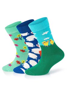 Носки 3-Pack Eastern Chicken-Bunny-Bouquet Happy Socks, мультиколор