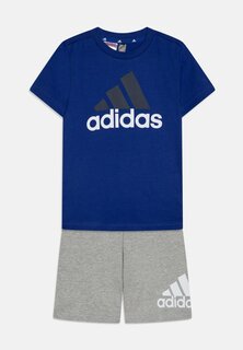 Футболка с принтом Unisex Set Adidas, цвет semi lucid blue/multicolor/medium grey heather/white