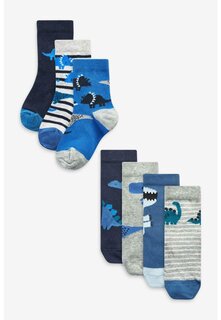 Носки 7 Pack Rich Stripe Younger Next, цвет blue (a00454)