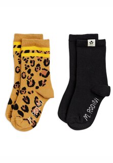 Носки Basic Leopard 2 Pack Unisex Mini Rodini, мультиколор