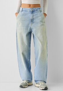 Мешковатые джинсы Faded Effect Skater Bershka, цвет light blue