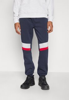 Спортивные брюки Brave Soul, темно-синий/белый/светло-серый меланж/красный