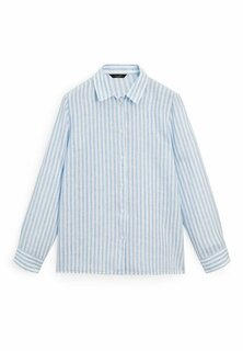 Рубашка Striped Massimo Dutti, цвет dark blue