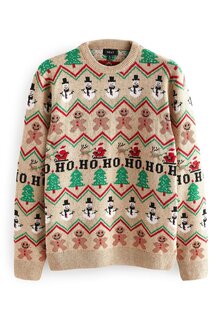 Свитер Snowman Fairisle Pattern Christmas Next, цвет neutral