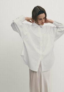 Рубашка With Pocket Massimo Dutti, белый