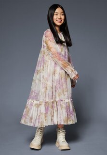 Элегантное платье Wisteria Long Sleeve Kids Dress Needle &amp; Thread, цвет moonshine
