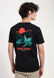футболка с принтом Twin Peaks Parks Poster Henry Tiger, черный