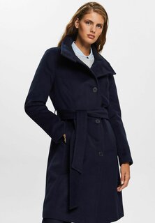 Классическое пальто Esprit, темно-синее