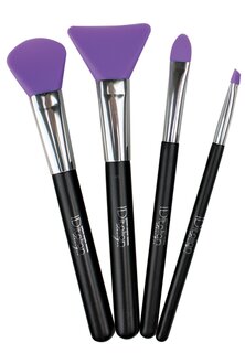 Кисти для макияжа Italian Design Equipment Silicone Revolution 4 Brush Pack Italian Design, фиолетовый
