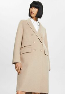 Классическое пальто Recycelt Esprit, цвет light taupe