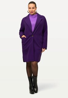 Классическое пальто Reverskragen, Seitenschlitze Ulla Popken, цвет tiefes violett
