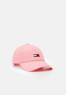 Кепка Elongated Flag Unisex Tommy Jeans, цвет tickled pink