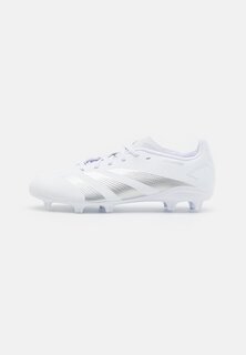 бутсы с шипами Predator League Fg Unisex Adidas, цвет footwear white/silver metallic