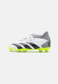 футбольные бутсы с шипами Predator Accuracy 3 Adidas, цвет footwaer white/core black/lucid lemon
