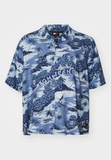 Рубашка Hawaiian Camp Tommy Jeans, синий