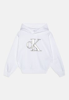 Худи Metallic Monogram Hoodie Calvin Klein Jeans, цвет bright white