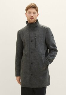 Классическое пальто In -Optik TOM TAILOR, цвет dark grey black herringbone