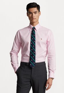 Рубашка Long Sleeve Polo Ralph Lauren, цвет pink/white