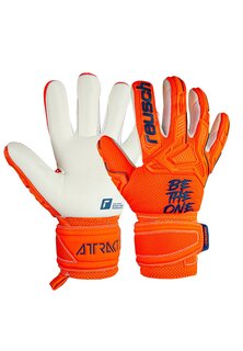 Вратарские перчатки Reusch, шокирующий оранжевый синий