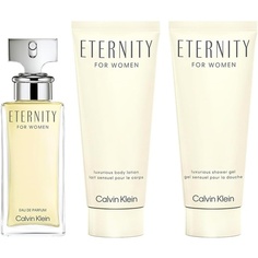 Calvin Klein Women&apos;s Eternity Giftset - Eau De Parfum 50ml, Body Lotion 100ml, Shower Gel 100ml
