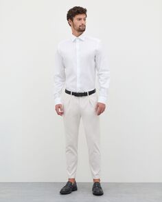 Классические мужские трикотажные брюки RUMFORD, белый/бежевый