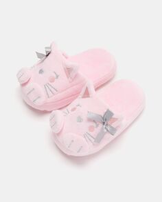 Открытые тапочки в форме кошки для новорожденных., пудрово-розовый NO Brand