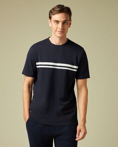 Мужская футболка из чистого хлопка J. HART &amp; BROS., темно-синий