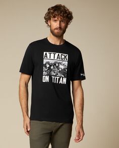 Мужская футболка из чистого хлопка J. HART &amp; BROS., черный