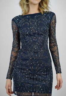 Элегантное платье Brooklyn Lace &amp; Beads, цвет navy