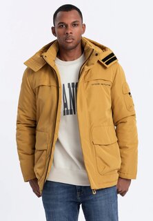 Куртка зимняя Hooded Om-Jahp-0128 Ombre, цвет mustard