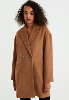Короткое пальто WE Fashion, коричневый