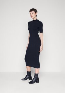 Вязаное платье Mockneck Midi Sweaterdress Abercrombie &amp; Fitch, цвет black beauty