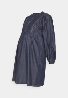 Джинсовое платье Mljeanne Dress MAMALICIOUS, цвет dark blue denim Mama.Licious