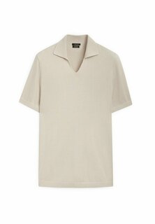 Рубашка поло Milano Short Sleeve Massimo Dutti, бежевый
