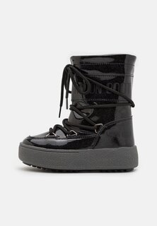 Ботинки на шнуровке Glitter Unisex Moon Boot, черный