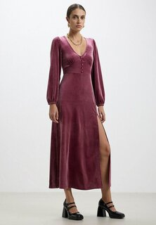 Элегантное платье Ciniglia Con Spacco Calliope, цвет bordeaux