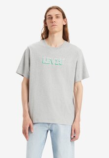 футболка с принтом Relaxed Fit Tee Levi&apos;s, цвет headline drop shadow mhg Levis