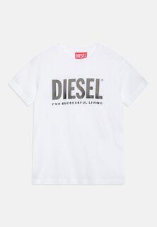 Футболка с принтом Unisex Ltgim Diesel, белый