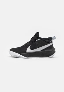 Баскетбольные кроссовки Team Hustle D 10 (Gs) Nike, цвет black/metallic silver/volt/white