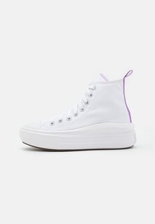 Высокие кроссовки Chuck Taylor All Star Move Platform Unisex Converse, цвет white/pixel purple