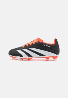 бутсы с шипами Predator Club Fxg J Unisex Adidas, цвет core black/footwear white/solar red