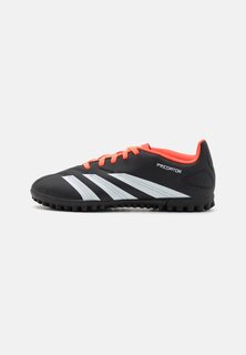 бутсы с шипами Predator Club Low Tf Unisex Adidas, цвет core black/footwear white/solar red