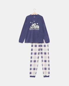 Семейная флисовая пижама для девочки, фиолетовый NO Brand
