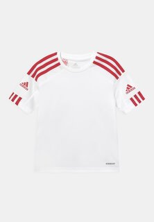 Футболка с принтом Squad Unisex Adidas, цвет white/team power red