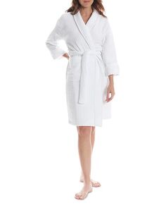 Вафельный банный халат Uchino, цвет White