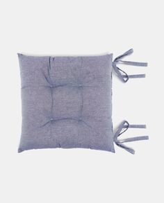Квадратная подушка-чехол на стул, фиолетовый NO Brand