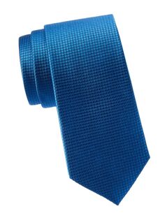 Текстурированный шелковый галстук Saks Fifth Avenue, цвет Black Blue