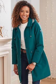 Всепогодное водонепроницаемое пальто на флисовой подкладке Cotton Traders, зеленый