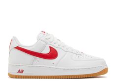 Кроссовки Nike Air Force 1 Low &apos;Color Of The Month - White University Red&apos;, белый
