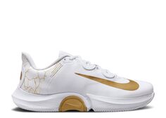 Кроссовки Nike Naomi Osaka X Wmns Nikecourt Air Zoom Gp Turbo &apos;White Metallic Gold&apos;, белый